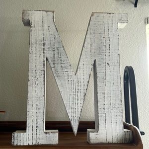 Letter M wall hanging